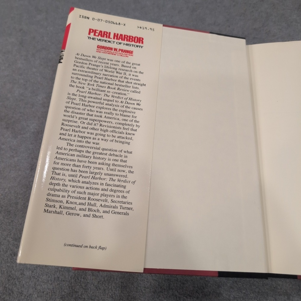 Pearl Harbor The Verdict of History by Gordon W Prange First Edition/Printing HC - Picture 3 of 7